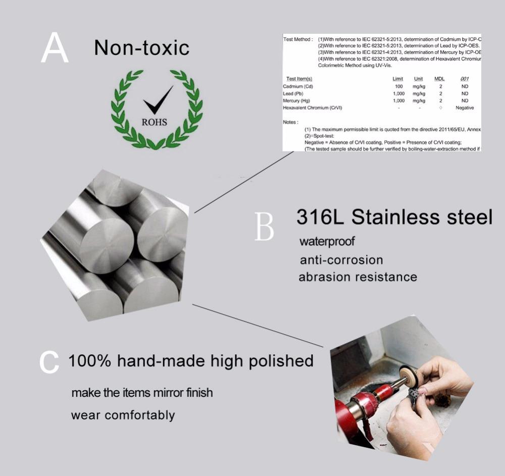 VNOX Classic Mens Cross Pendant Necklace 24 Inch