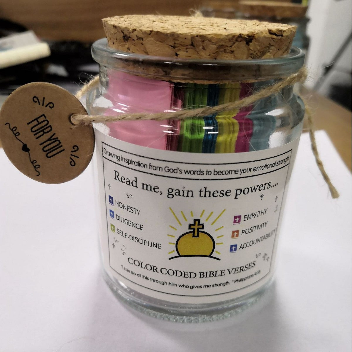 Bible Verses in a Jar, Christian Gifts, Prayer Gifts