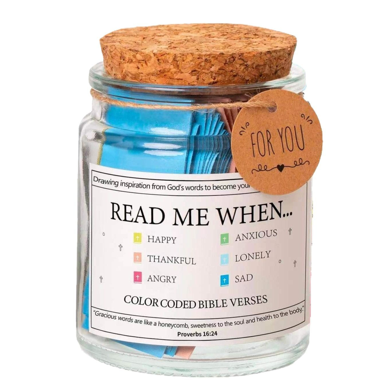 Bible Verses in a Jar, Christian Gifts, Prayer Gifts