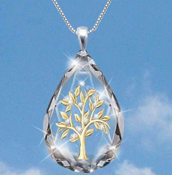 Crystal Cross Jesus Necklace Pendant European and American Fashion Diamond Necklace